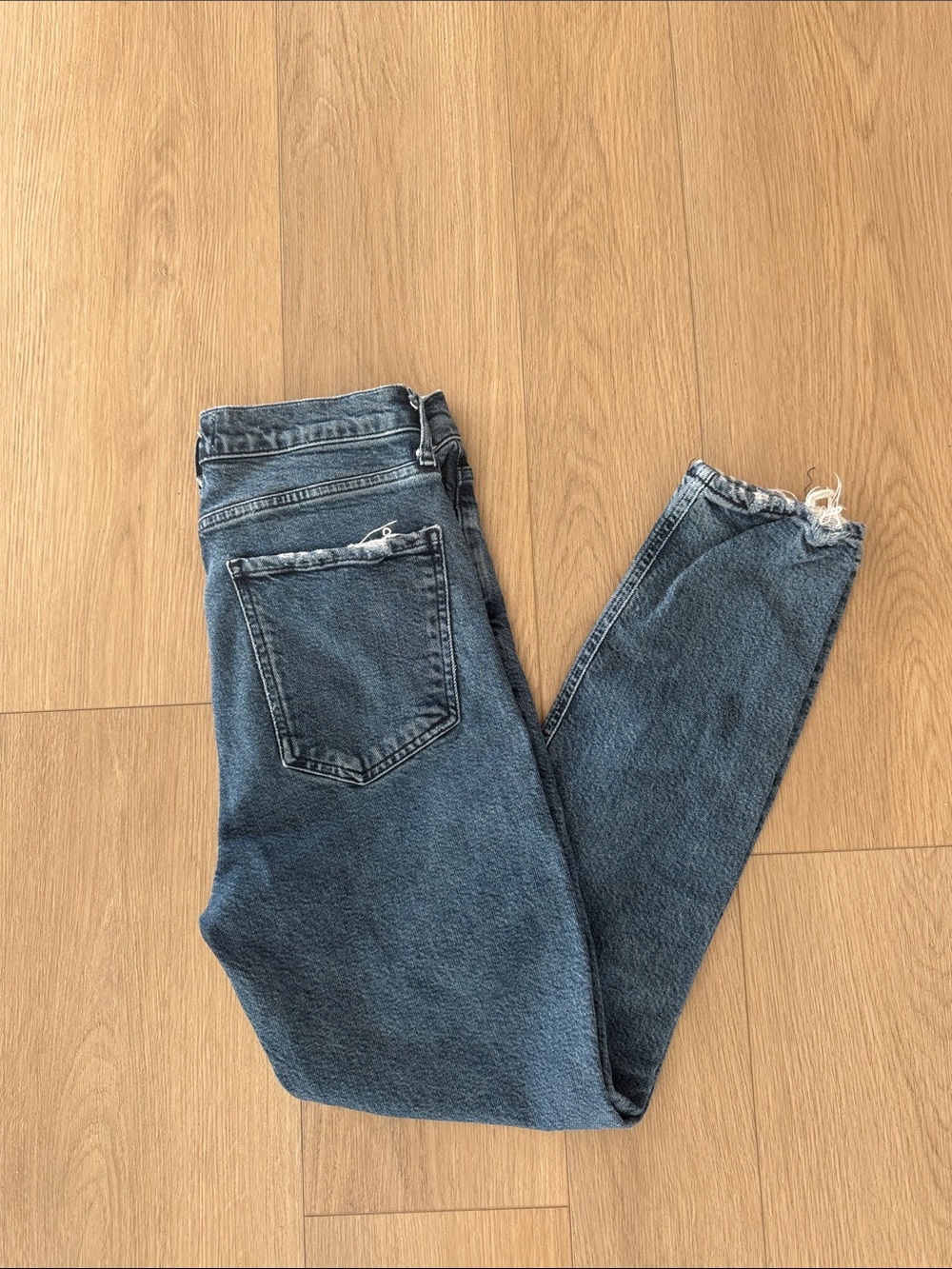 AGOLDE Dark Wash High-Rise Women's Jeans